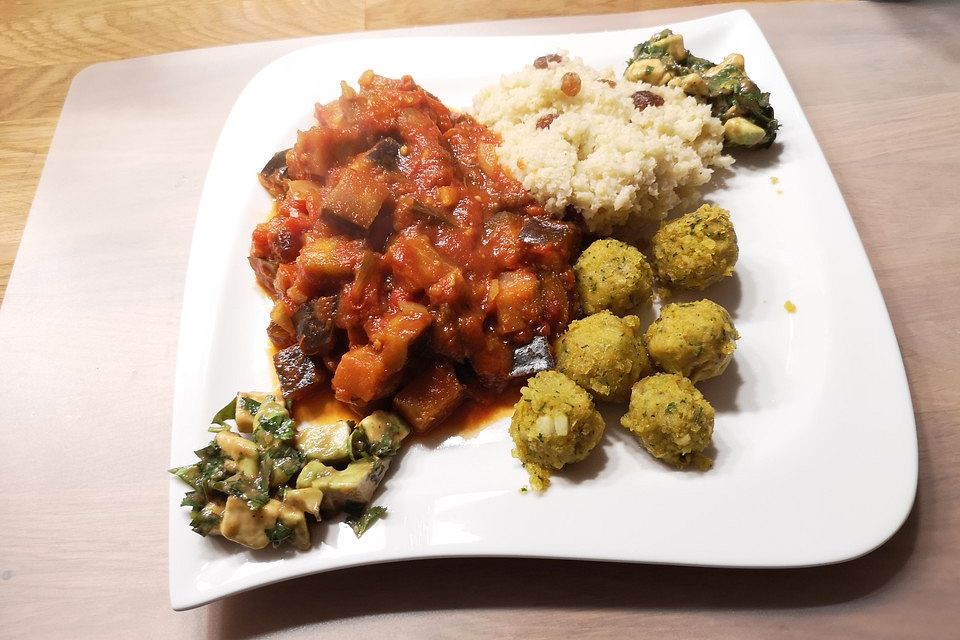 Vegane Marokkanische Bowl