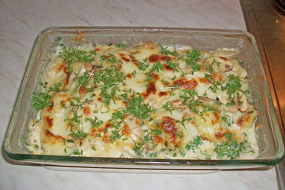 Überbackene Kräuterkartoffeln Überbackene Kräuterkartoffeln