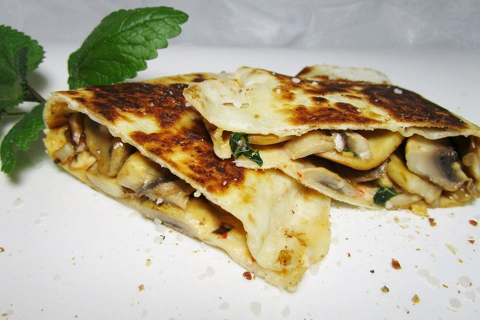 Quesadillas mit Pilzen