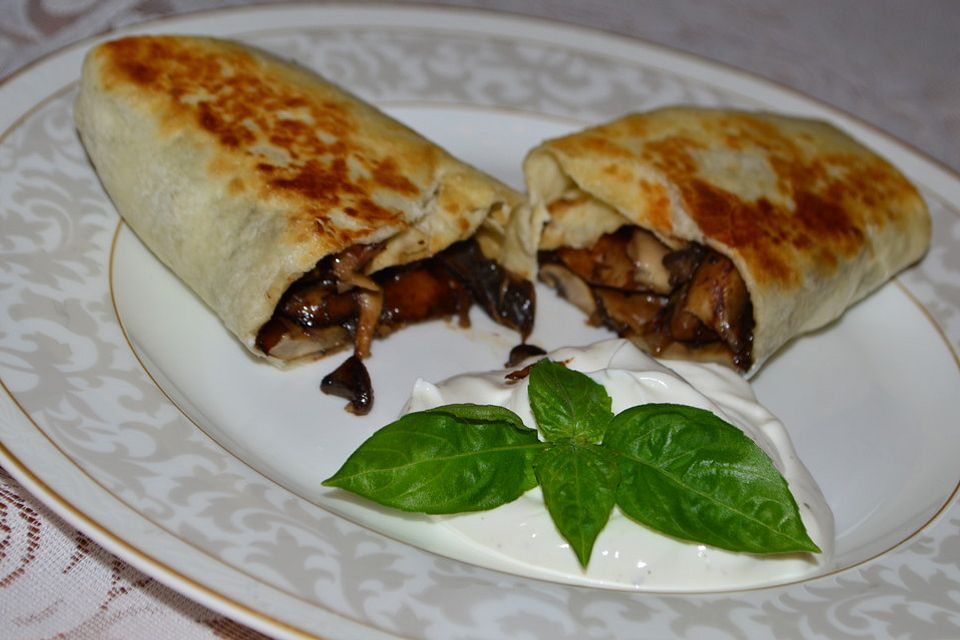 Quesadillas mit Pilzen