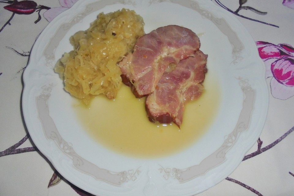 Sauerkraut mit Kasseler