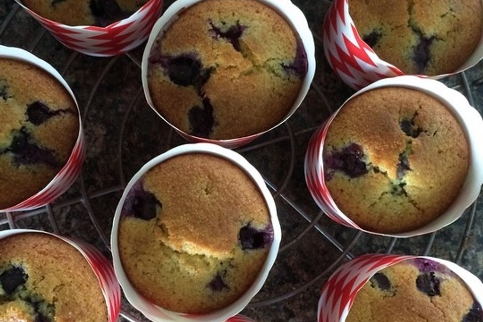 Blaubeer-Grieß-Muffins