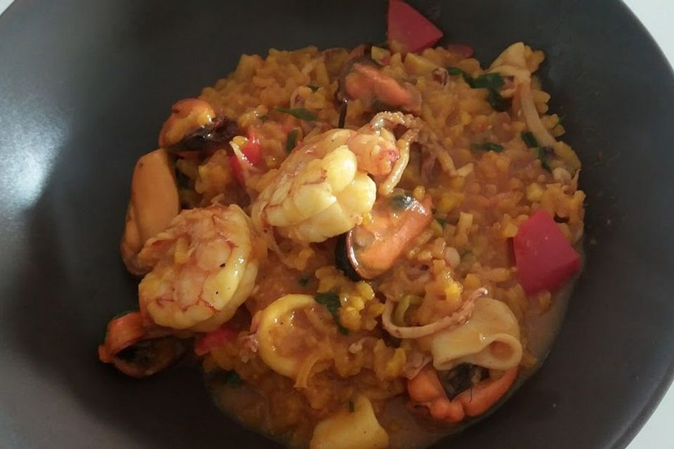 Meeresfrüchte-Paella