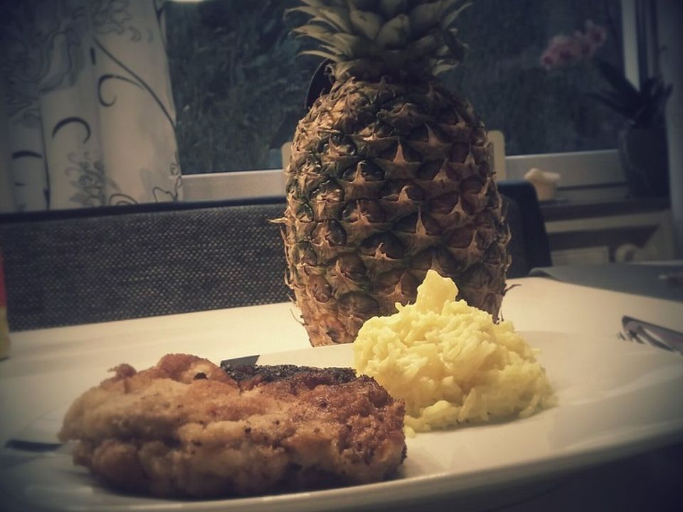 Schnitzel Hawaii mit fruchtiger Currysoße von Alonso-Jazzy| Chefkoch