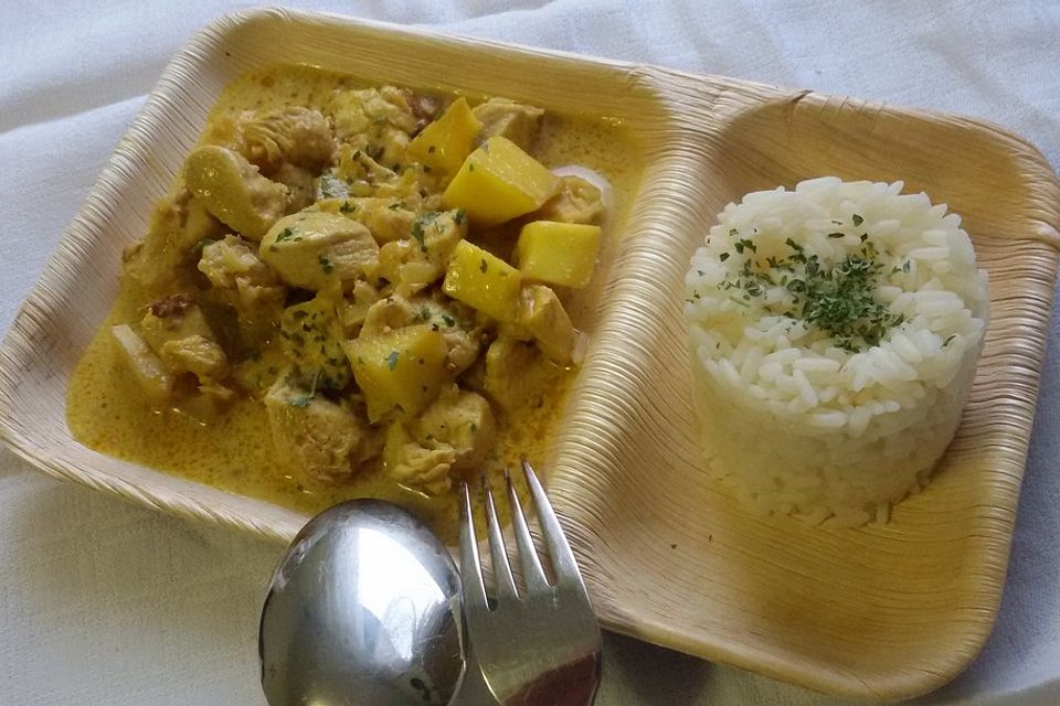 Indisches Chicken-Mango-Curry