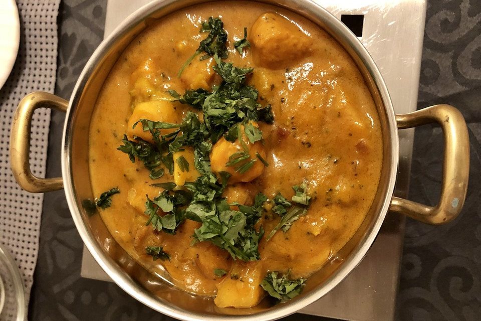 Indisches Chicken-Mango-Curry