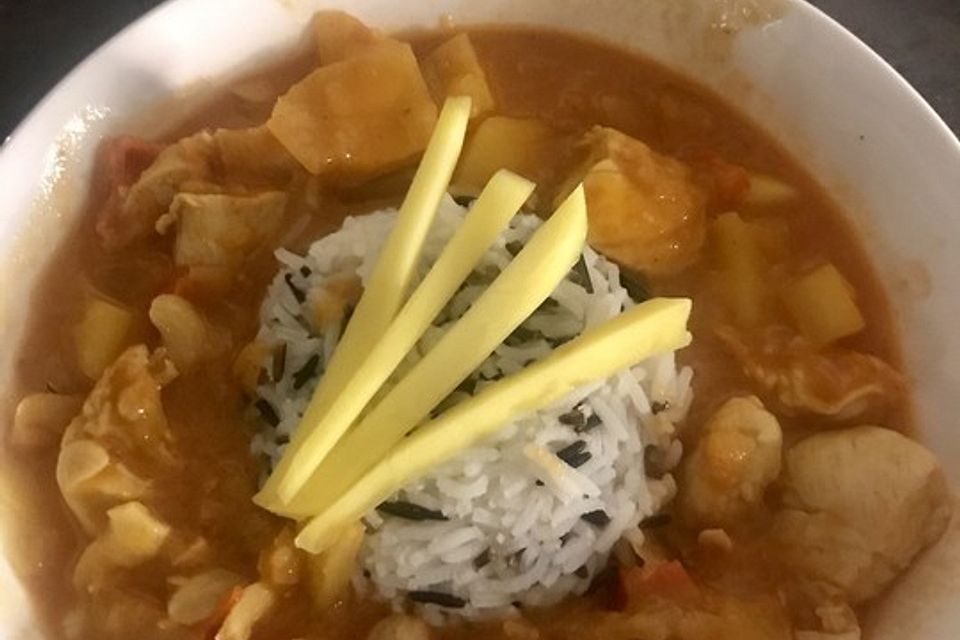 Indisches Chicken-Mango-Curry