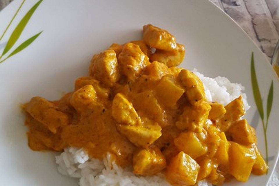 Indisches Chicken-Mango-Curry