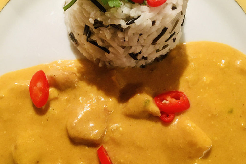 Indisches Chicken-Mango-Curry