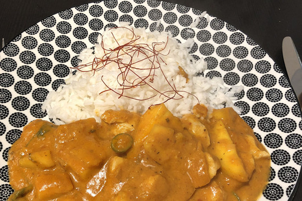 Indisches Chicken-Mango-Curry