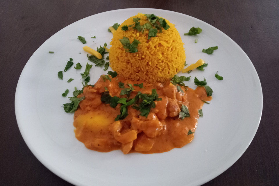 Indisches Chicken-Mango-Curry