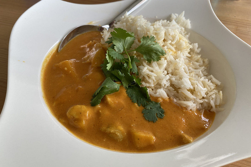 Indisches Chicken-Mango-Curry