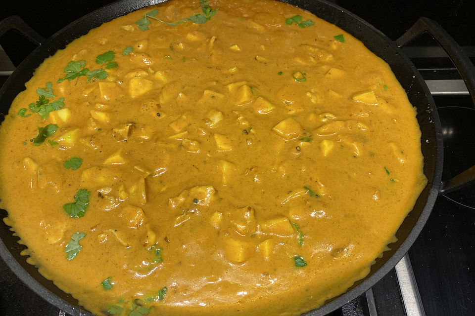 Indisches Chicken-Mango-Curry