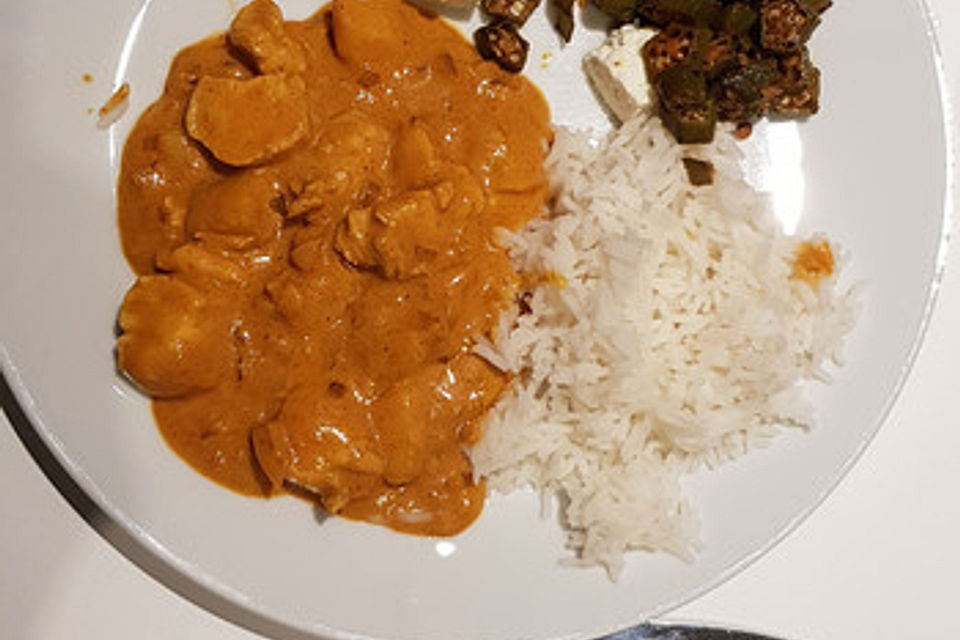 Indisches Chicken-Mango-Curry