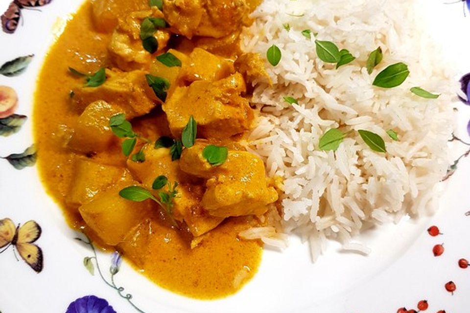 Indisches Chicken-Mango-Curry