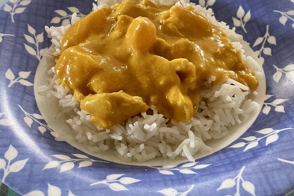 Indisches Chicken-Mango-Curry