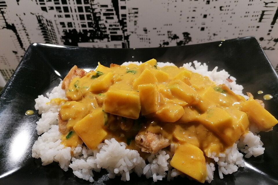 Indisches Chicken-Mango-Curry