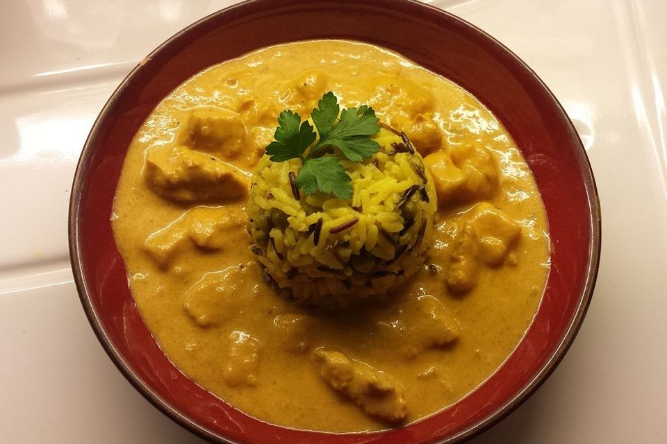 Indisches Chicken-Mango-Curry