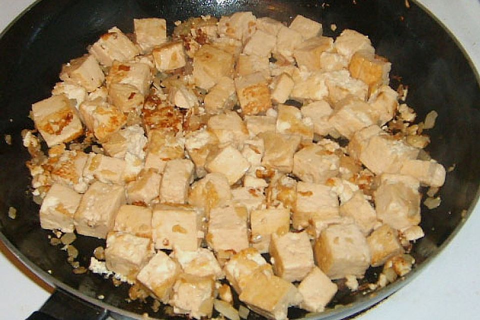 Buntes Gemüse mit Tofu