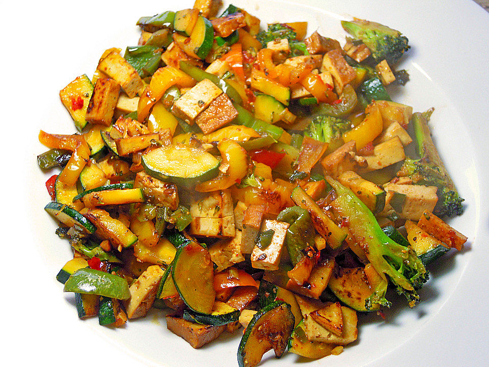 Buntes Gemüse mit Tofu von Biene-und-Olli| Chefkoch