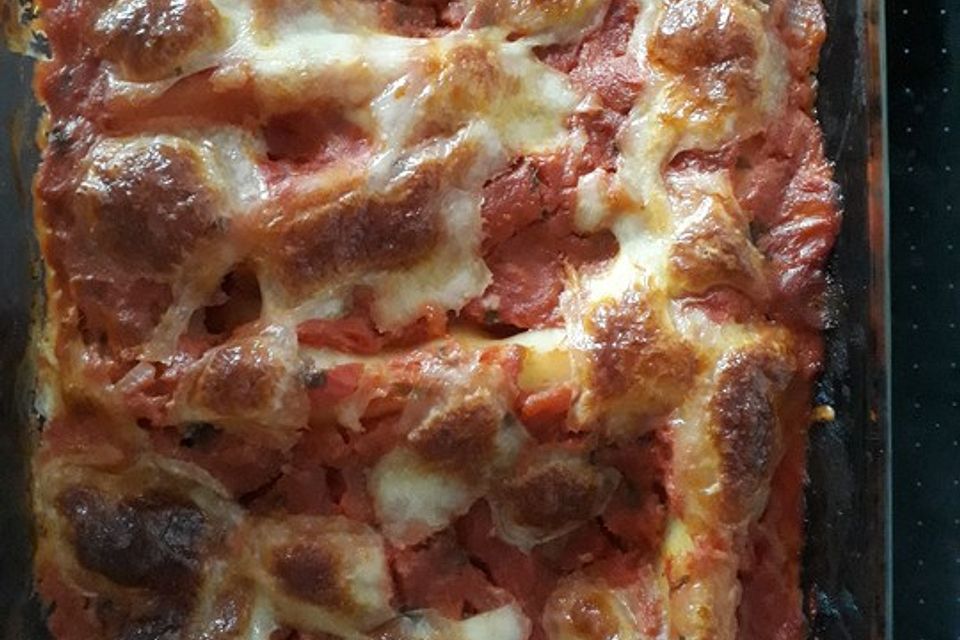 Cannelloni mit Frischkäse - Paprika - Füllung