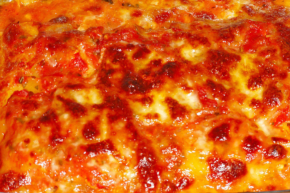 Cannelloni mit Frischkäse - Paprika - Füllung