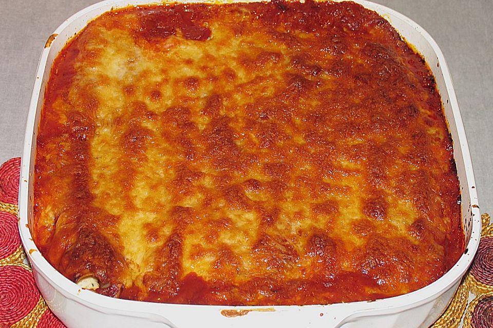 Cannelloni mit Frischkäse - Paprika - Füllung