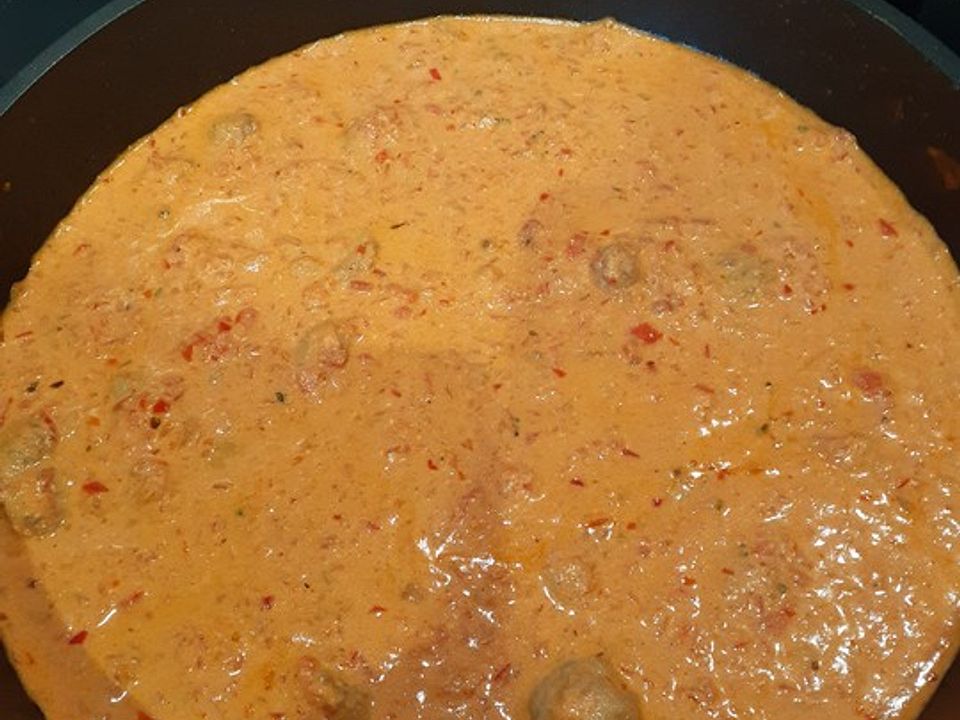 Tortiglioni in Paprika-Rahmsauce mit Mett von nasuper66| Chefkoch