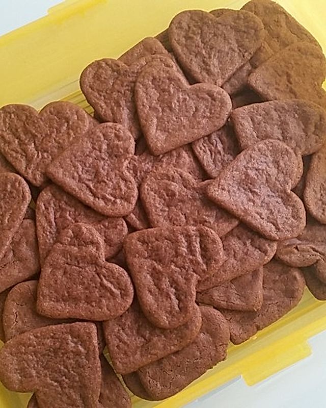 Valentins Nutella-Herzkekse