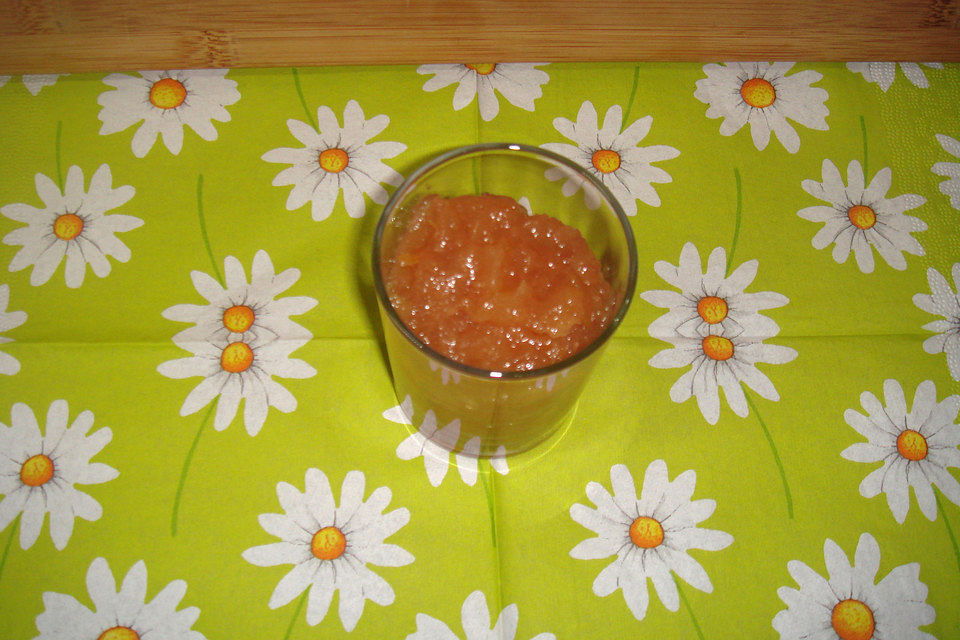 Birnenmarmelade mit Amaretto