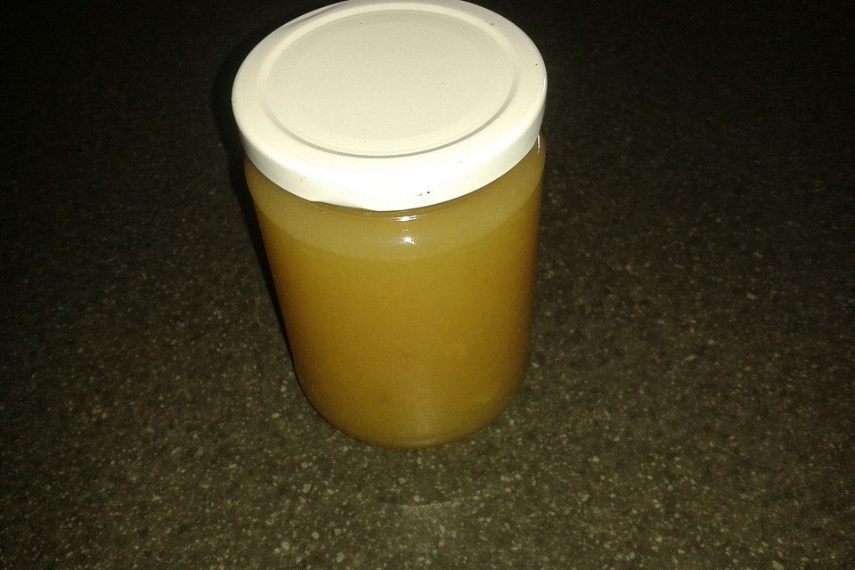 Birnenmarmelade mit Amaretto