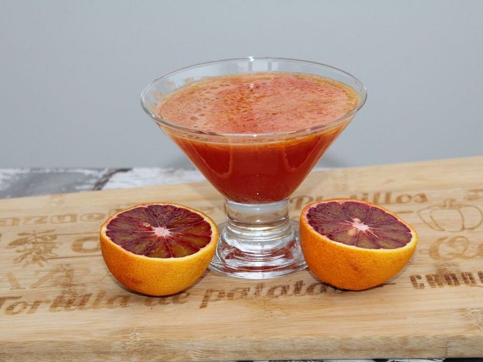 Ingwer Shot Mit Blutorange Von Glockenblümchen| Chefkoch