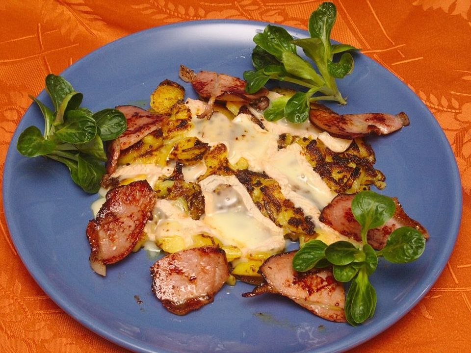 Bratkartoffel-Rösti mit Münsterkäse und Schinken von Tatunca| Chefkoch