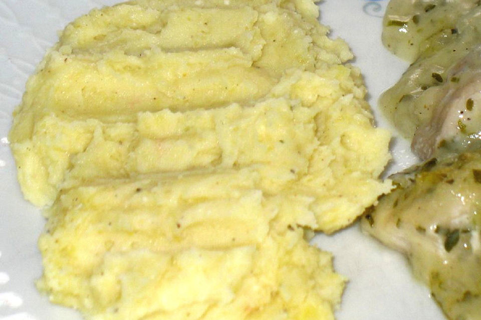 Kartoffelbrei mit Crème fraîche