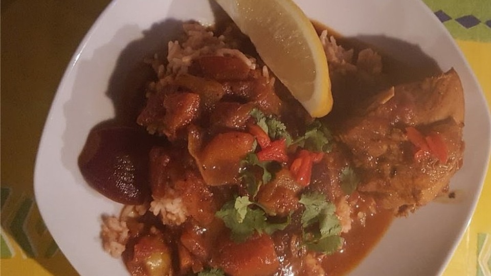 Hähnchen Jalfrezi mit gerösteter Paprika und Tomatenreis von PaddyW23 ... Hähnchen Jalfrezi mit gerösteter Paprika und Tomatenreis von PaddyW23 ...