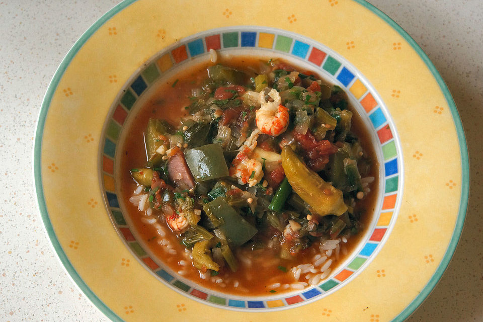 Cajun Flusskrebs-Ragout mit Okraschoten