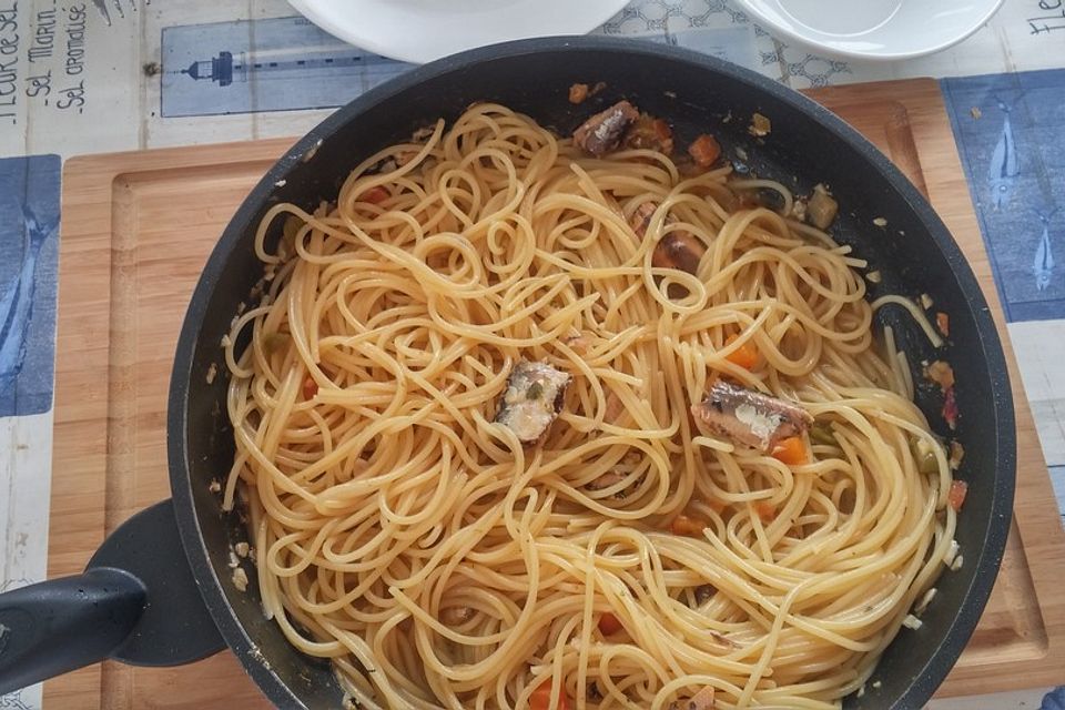 Spaghetti nach Art des alten Admirals