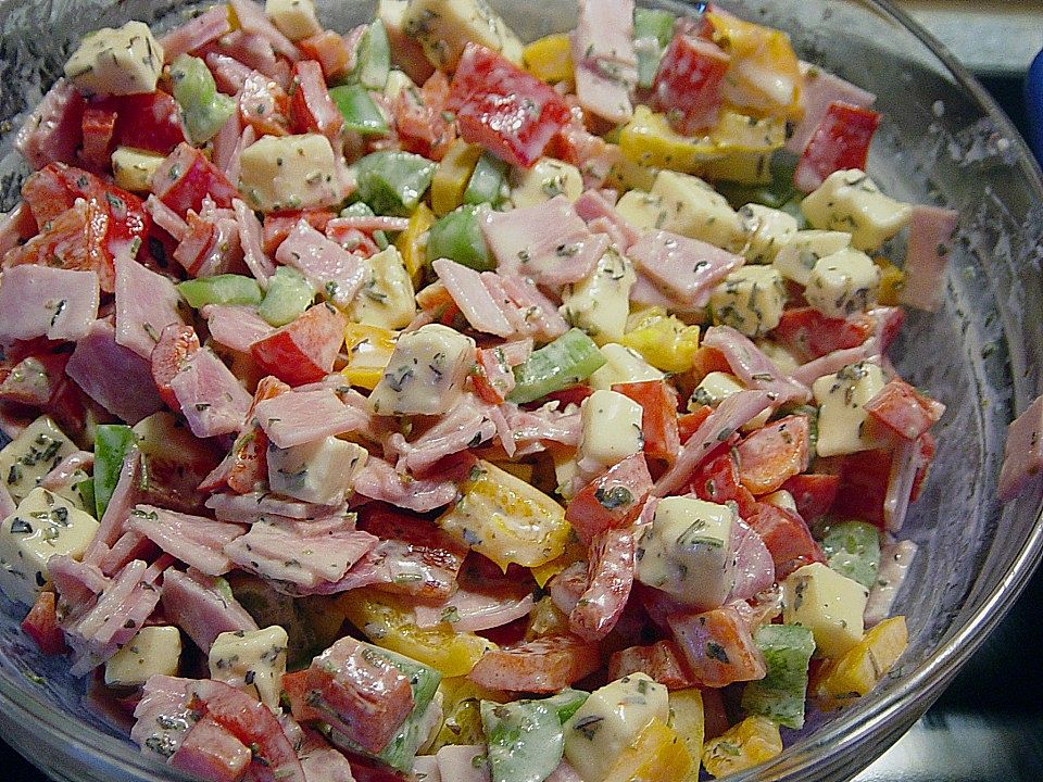 Paprika - Käse - Salat von Rantanplan | Chefkoch