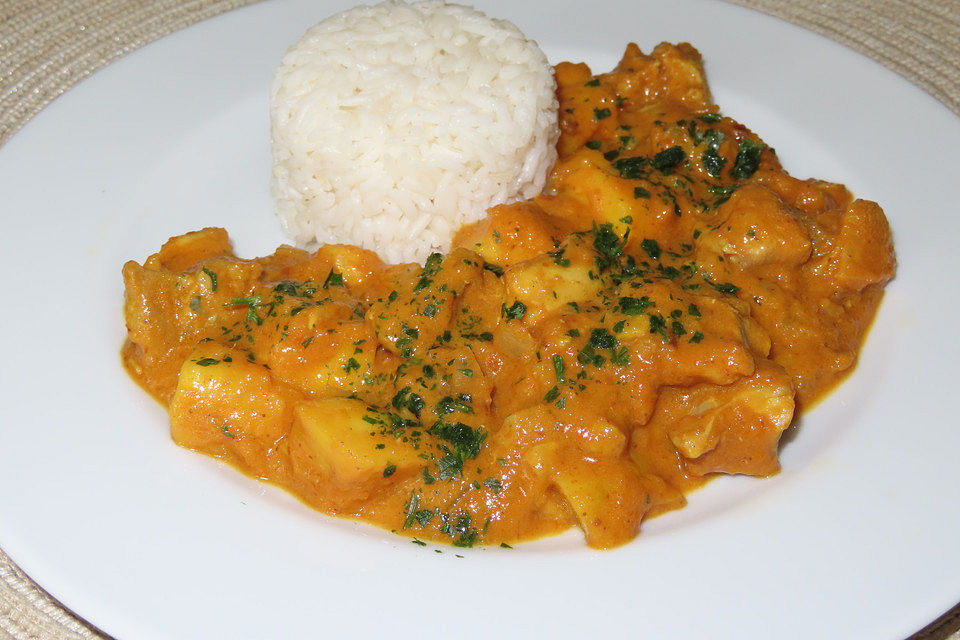 Indisches Chicken Korma mit Mango