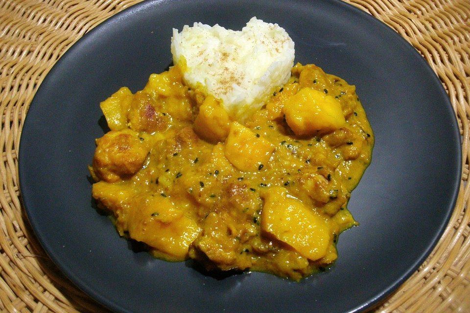 Indisches Chicken Korma mit Mango