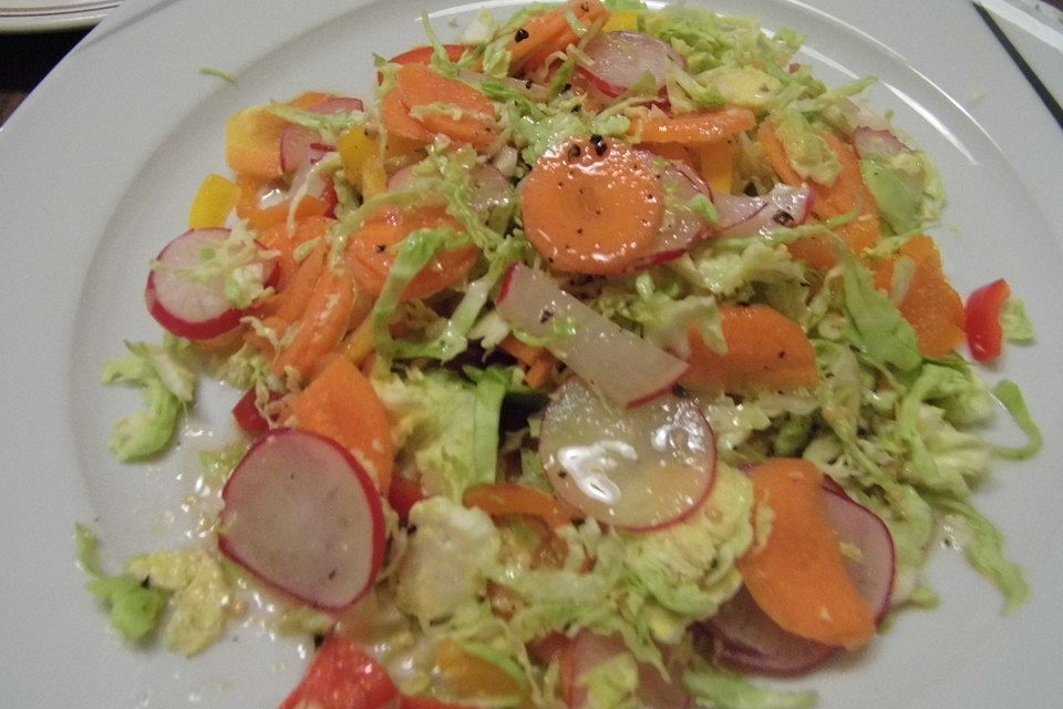 Bunter Wintersalat mit Bockbierdressing