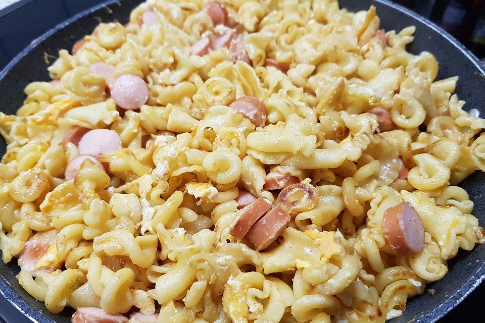 Schnelle Nudelpfanne