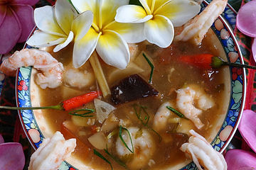 Tom Yam Kum - würzige Garnelensuppe Madura-Art nach 'Mbak Mirna'