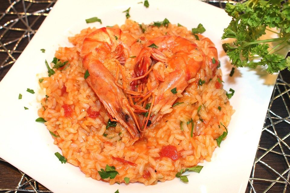 Risotto mit Garnelen