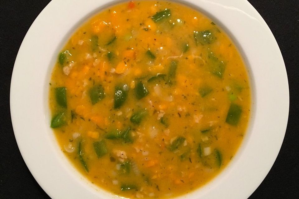 Süßkartoffel-Paprika-Suppe