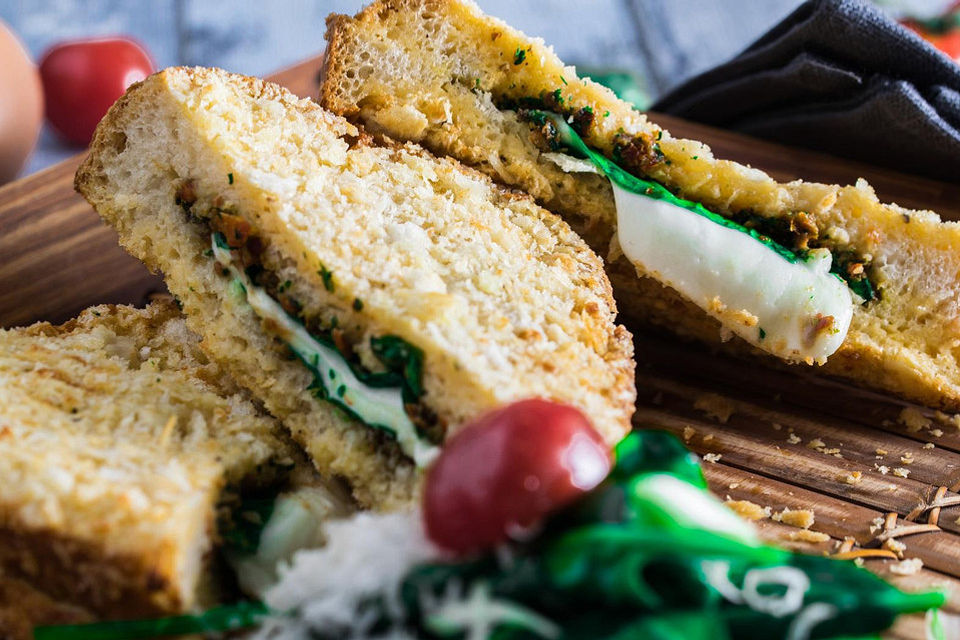 Mozzarella-Rucola-Sandwich