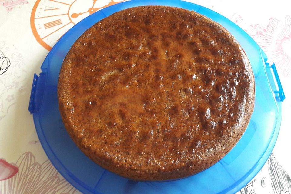 Mohnkuchen mit Quittengelee