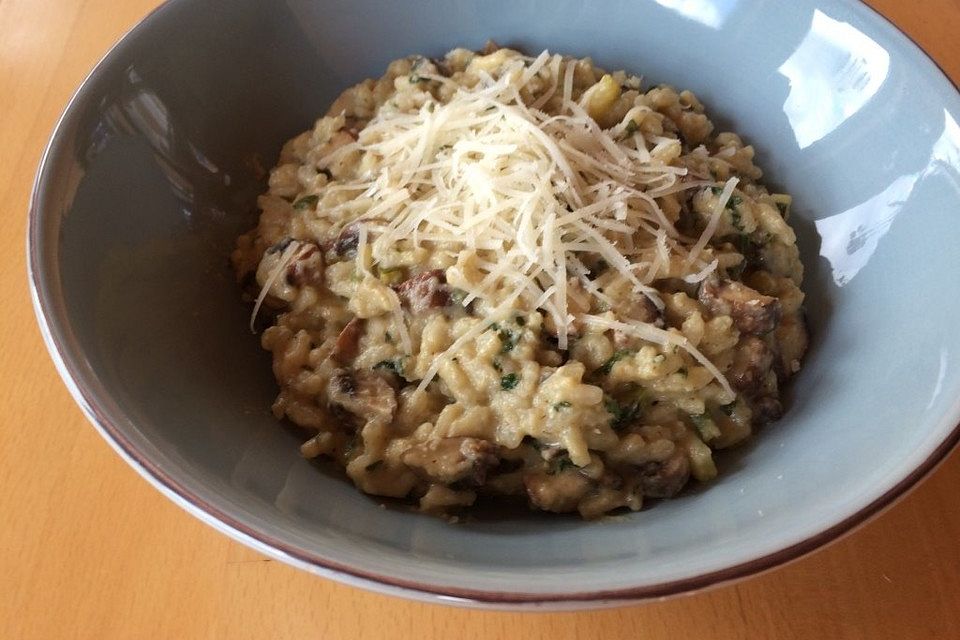 Zucchini-Champignon-Risotto