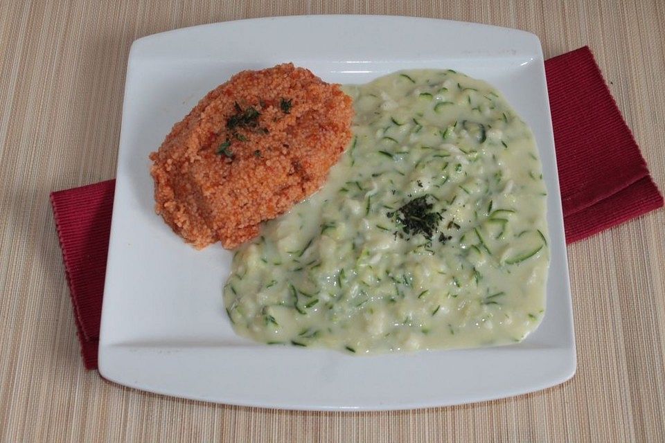 Käsesoße mit Zucchini