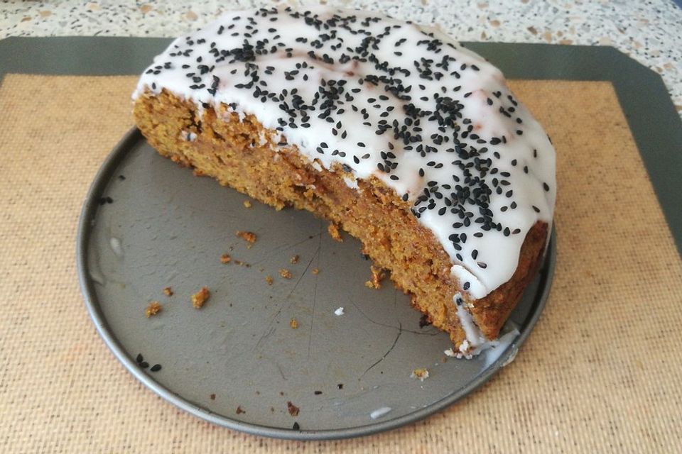 Saftiger Karottenkuchen ohne Zucker